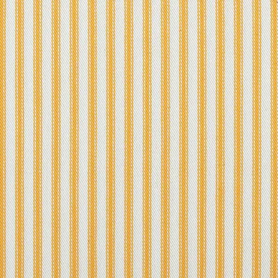 New Woven Ticking in Marigold, a patterned woven fabric in cotton. Ideal for drapery, pillows, bedding and light upholstery. Shop samples online